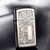 Запальничка вузька Zippo Slim Venetian 1652 High polish chrome 6 – techzone.com.ua Запальничка вузька Zippo Slim Venetian 1652 High polish chrome 6 – techzone.com.ua
