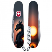 Складаний ніж Victorinox CLIMBER ZODIAC Дракон в променях сонця 1.3703.3.Z3270p – techzone.com.ua Складной нож Victorinox CLIMBER ZODIAC Дракон в лучах солнца 1.3703.3.Z3270p – techzone.com.ua