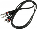 ROCKCABLE RCL20932 D4 Patch Cable - 2 x RCA to 2 x TS Jack (1.5m) 1 – techzone.com.ua
