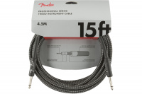 FENDER CABLE PROFESSIONAL SERIES 15' GREY TWEED Кабель інструментальний 1 – techzone.com.ua