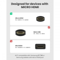 Кабель UGREEN Micro HDMI До HDMI HDMI Adapter Cable, 22 cm Black 20134 4 – techzone.com.ua