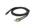 D'ADDARIO PW-MP-05 Custom Series Dual RCA to 3.5 Stereo Mini Jack Cable (1.5m) 2 – techzone.com.ua