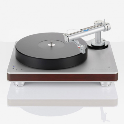 Програвач вінілу Clearaudio Performance DC Silver with Red wood (TT053/S/RedWood-TA043/S-MC022) – techzone.com.ua