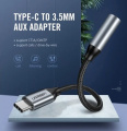 Кабель UGREEN AV142 USB Type-C Male to 3.5mm Female Cable, 10 cm Gray 30632 3 – techzone.com.ua