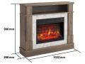 Електрокамін ArtiFlame For Living AF23BS дуб сірий 6 – techzone.com.ua