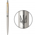 Ручка шариковая Parker JOTTER Stainless Steel GT BP Трезубец иди на*уй 16032_T051b 1 – techzone.com.ua