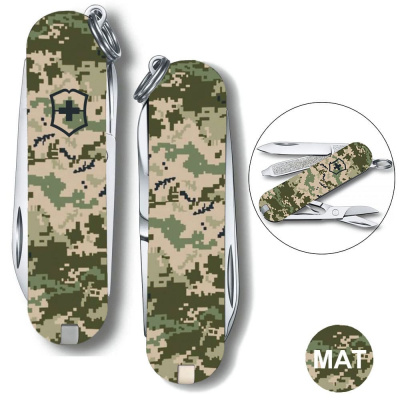 Складной нож Victorinox CLASSIC SD ARMY Пиксель 0.6223.3.W3940pw – techzone.com.ua