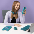 Наушники Jlab GO Work POP Teal (IEUHBGWRKPOPRTEL4) 11 – techzone.com.ua