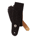 D'ADDARIO 25SS00-DX Suede Guitar Strap (Black) 3 – techzone.com.ua