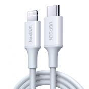 Кабель UGREEN US171 USB-C to Lightning Cable, 0.25 m White 60746