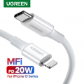 Кабель UGREEN US171 USB-C to Lightning Cable, 0.25 m White 60746 2 – techzone.com.ua