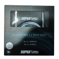 Кабель SUPRA USB 3.2 C-C BLUE 1M (1001909850) 5 – techzone.com.ua