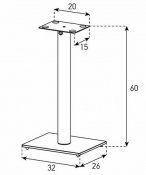 Стойки под акустику Sonorous SP 100 SLV 2 – techzone.com.ua Стойки под акустику Sonorous SP 100 SLV 2 – techzone.com.ua