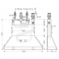 HANSGROHE HANSGROHE внутреняя часть смесителя на 4 отв., на край ванны 13444180 2 – techzone.com.ua