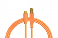 Кабель DJ Techtools Chroma Cables: USB-C to USB-B Neon Orange 1 – techzone.com.ua