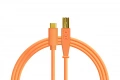 Кабель DJ Techtools Chroma Cables: USB-C to USB-B Neon Orange 1 – techzone.com.ua