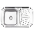 Кухонная мойка Lidz 7549 0,8 мм Micro Decor (LIDZ7549MICDEC) 1 – techzone.com.ua