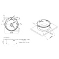 Кухонная мойка Lidz 510-D Micro Decor 0,8 мм (LIDZ510DEC) 2 – techzone.com.ua