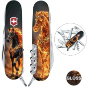 Складаний ніж Victorinox HUNTSMAN ZODIAC Золотий кінь 1.3713.Z5220pk 1 – techzone.com.ua