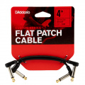 D'ADDARIO PW-FPRR-204 Custom Series Flat Patch Cables (10cm) 1 – techzone.com.ua