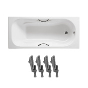 ROCA Комплект: MALIBU ванна 170*75см, с ручками + ножки A23097000R+A150412330