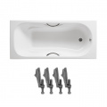 ROCA Комплект: MALIBU ванна 170*75см, с ручками + ножки A23097000R+A150412330 1 – techzone.com.ua
