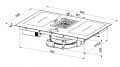 Варильна поверхня Faber GALILEO SMART BK GLASS A830 5 – techzone.com.ua