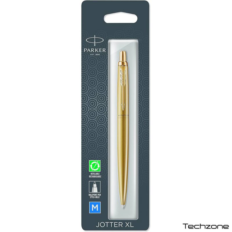 Ручка шариковая Parker JOTTER XL Monochrome Gold GT BP блистер 12 536 1 – techzone.com.ua