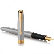 Набор Parker SONNET Stainless Steel GT FP F (перьевая ручка + блокнот Parker) 2 – techzone.com.ua Набор Parker SONNET Stainless Steel GT FP F (перьевая ручка + блокнот Parker) 2 – techzone.com.ua