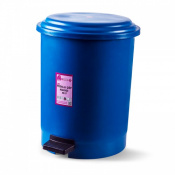 Корзина для мусора с педалью синий пластик Afacan Plastik 50л PK-50 107