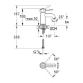 GROHE BAUCLASSIC смеситель для умывальника, однорычажный на одно отверстие 23162000 2 – techzone.com.ua