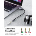 ЦАП і підсилювач UGREEN CM477 USB to 3.5mm Audio Adapter Gray 30757 2 – techzone.com.ua