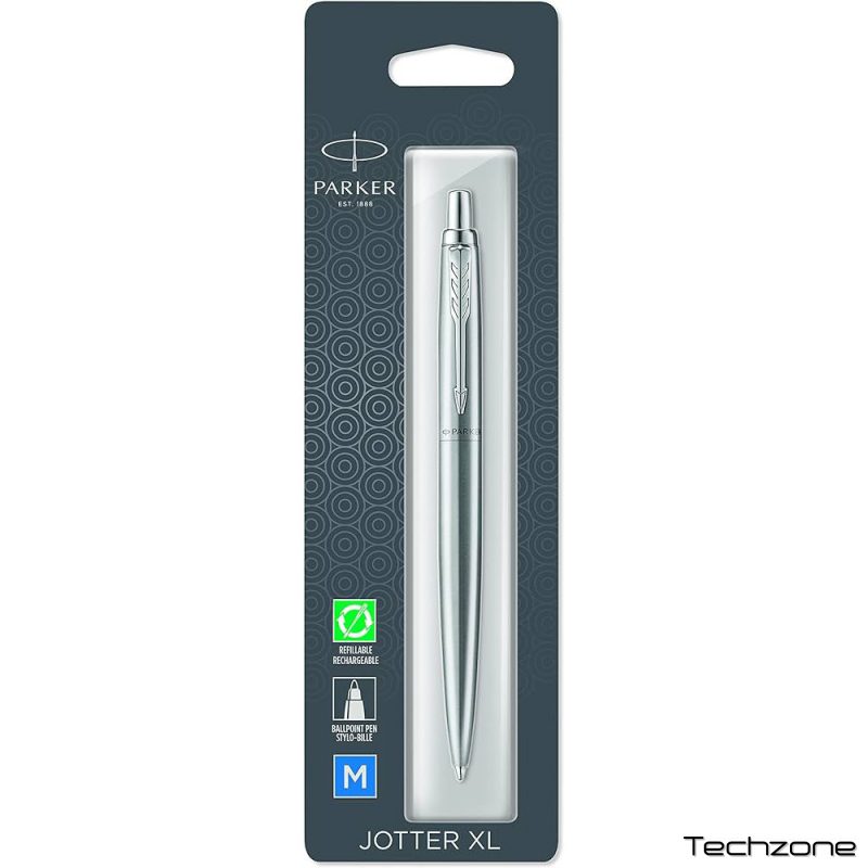 Ручка шариковая Parker JOTTER XL Monochrome Grey CT BP блистер 12 736 1 – techzone.com.ua