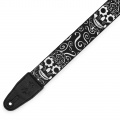 LEVY'S MP2CAL-003 2″ Poly Calaca Guitar Strap – Skulls 2 – techzone.com.ua