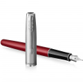 Ручка перьевая Parker SONNET Essentials Metal & Red Lacquer CT FP F 83 611 3 – techzone.com.ua