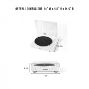 Проигрыватель виниловых пластинок Crosley T400 White (T400D-WH) 11 – techzone.com.ua