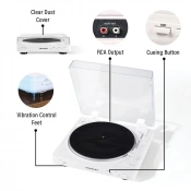 Проигрыватель виниловых пластинок Crosley T400 White (T400D-WH) 6 – techzone.com.ua