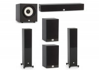 Комплект акустики 5.1 JBL Stage A120+A170+A135C+A100P Black