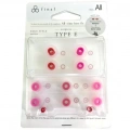 Final Audio Earpiece Type E Clear Red (set 5 pair) (FI-EPECL2A4_EN) 4 – techzone.com.ua