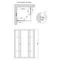Lidz 4мм стеклянная дверь матовая Frost WAWEL SC90x90.LOW.FR 2 – techzone.com.ua