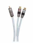 Сабвуферный кабель Supra Y-LINK 1RCA-2RCA M-F BLUE 25CM 1001908373