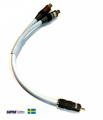 Сабвуферний кабель Supra Y-LINK 1RCA-2RCA M-F BLUE 25CM 1001908373 2 – techzone.com.ua